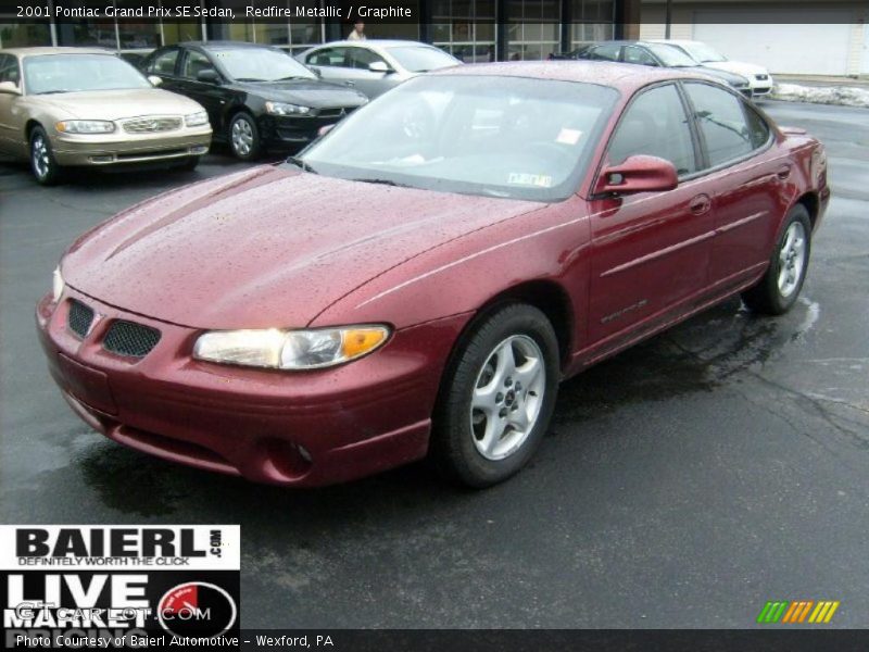 Redfire Metallic / Graphite 2001 Pontiac Grand Prix SE Sedan