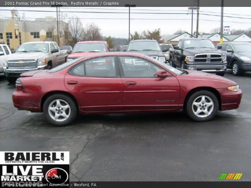 Redfire Metallic / Graphite 2001 Pontiac Grand Prix SE Sedan