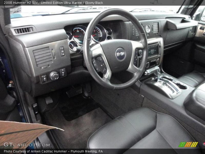  2008 H2 SUV Ebony Black Interior