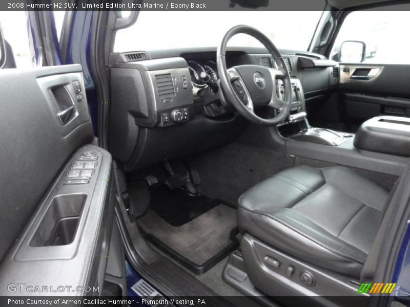  2008 H2 SUV Ebony Black Interior