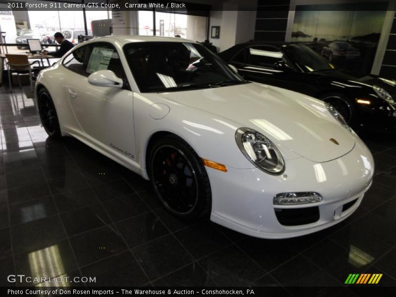 Carrara White / Black 2011 Porsche 911 Carrera GTS Coupe