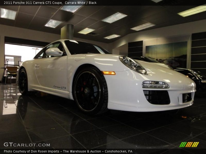 Carrara White / Black 2011 Porsche 911 Carrera GTS Coupe