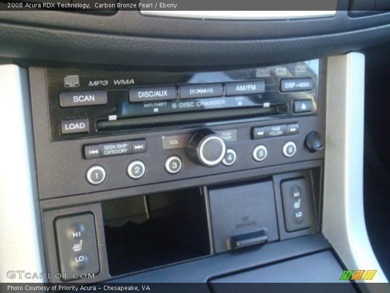 Carbon Bronze Pearl / Ebony 2008 Acura RDX Technology