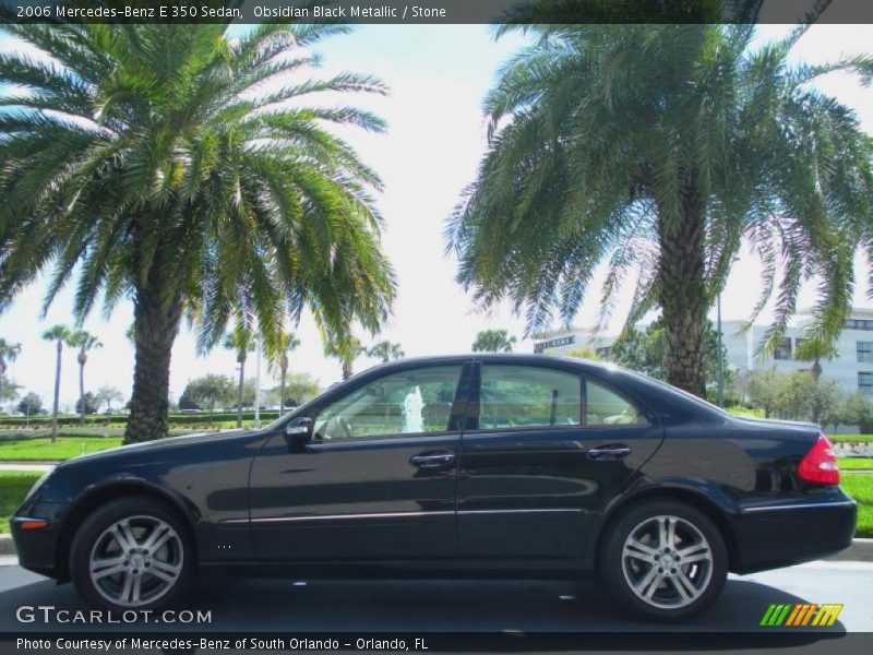 Obsidian Black Metallic / Stone 2006 Mercedes-Benz E 350 Sedan