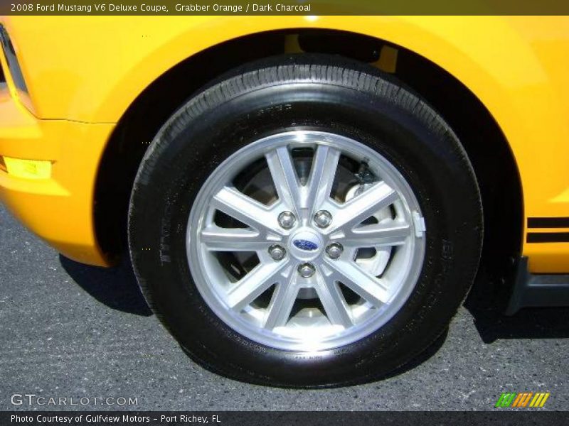 Grabber Orange / Dark Charcoal 2008 Ford Mustang V6 Deluxe Coupe
