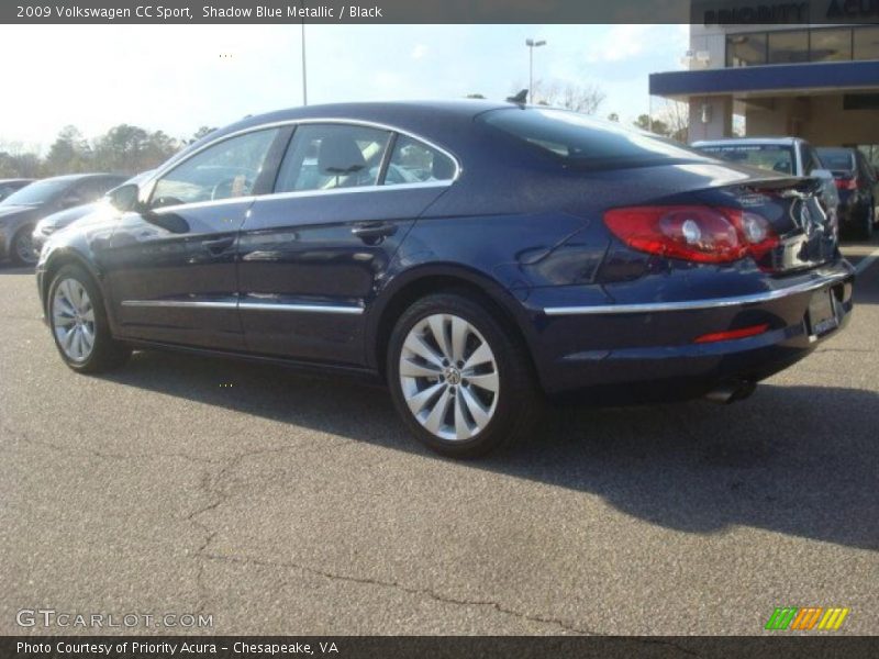Shadow Blue Metallic / Black 2009 Volkswagen CC Sport
