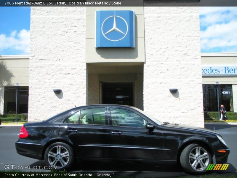 Obsidian Black Metallic / Stone 2006 Mercedes-Benz E 350 Sedan