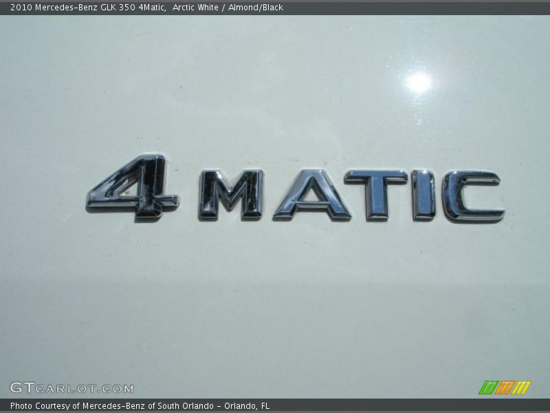 Arctic White / Almond/Black 2010 Mercedes-Benz GLK 350 4Matic