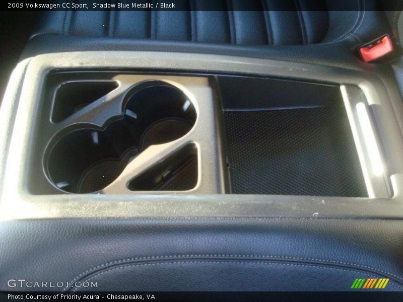 Shadow Blue Metallic / Black 2009 Volkswagen CC Sport