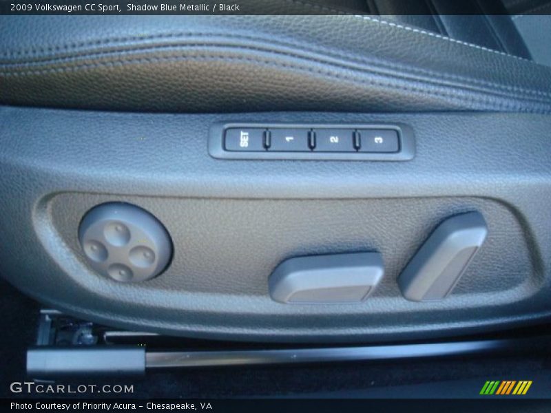 Shadow Blue Metallic / Black 2009 Volkswagen CC Sport