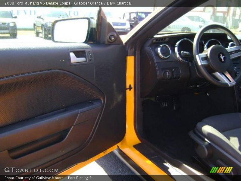 Grabber Orange / Dark Charcoal 2008 Ford Mustang V6 Deluxe Coupe