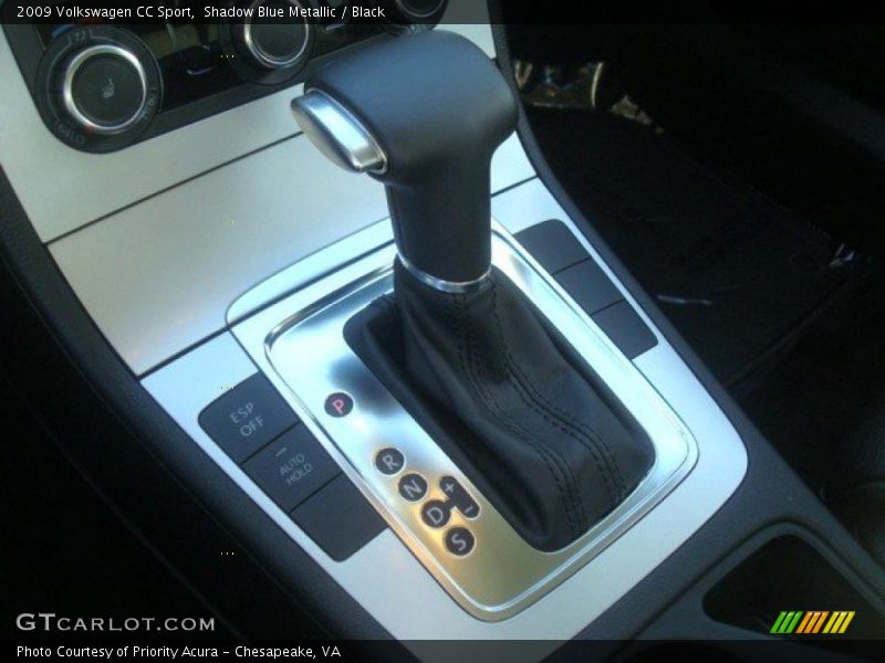 Shadow Blue Metallic / Black 2009 Volkswagen CC Sport