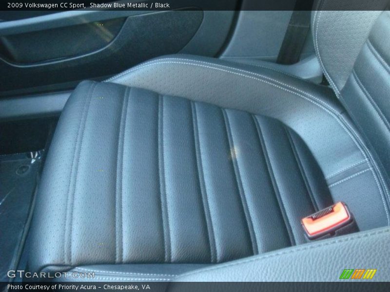Shadow Blue Metallic / Black 2009 Volkswagen CC Sport