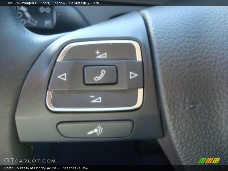 Shadow Blue Metallic / Black 2009 Volkswagen CC Sport
