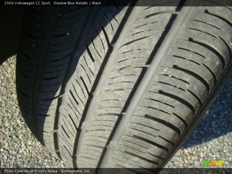 Shadow Blue Metallic / Black 2009 Volkswagen CC Sport