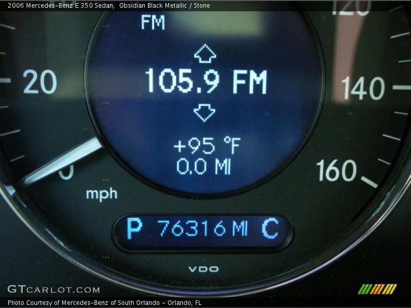 Obsidian Black Metallic / Stone 2006 Mercedes-Benz E 350 Sedan