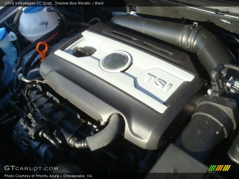 Shadow Blue Metallic / Black 2009 Volkswagen CC Sport