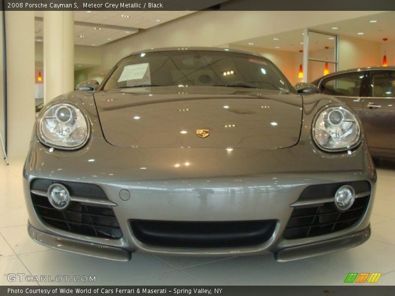 Meteor Grey Metallic / Black 2008 Porsche Cayman S