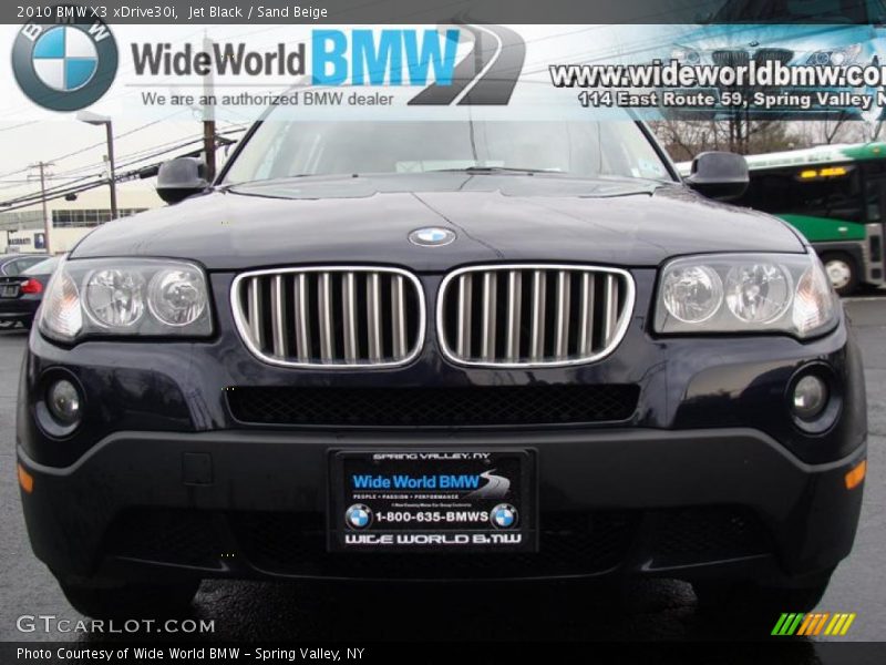 Jet Black / Sand Beige 2010 BMW X3 xDrive30i