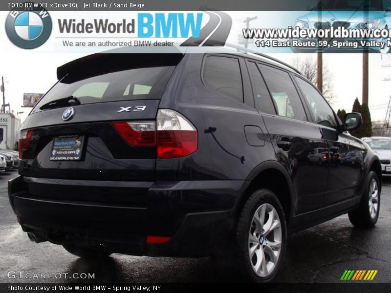 Jet Black / Sand Beige 2010 BMW X3 xDrive30i
