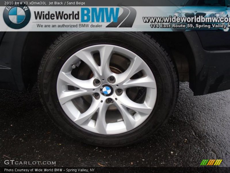 Jet Black / Sand Beige 2010 BMW X3 xDrive30i