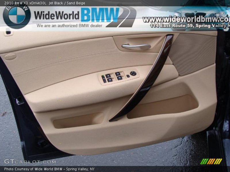 Jet Black / Sand Beige 2010 BMW X3 xDrive30i