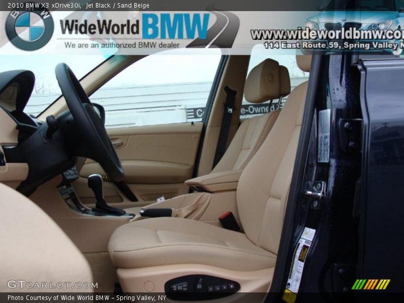 Jet Black / Sand Beige 2010 BMW X3 xDrive30i