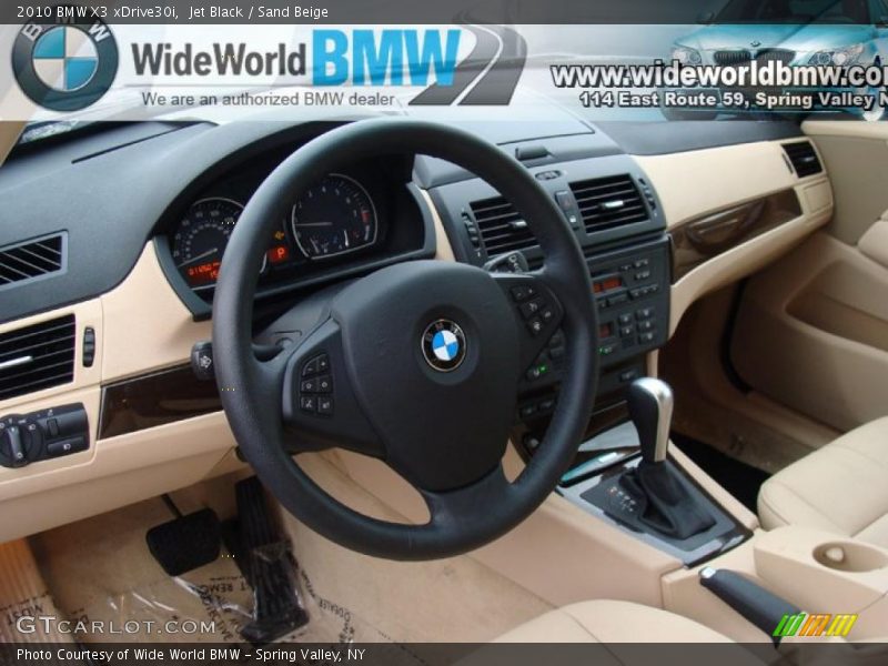 Jet Black / Sand Beige 2010 BMW X3 xDrive30i