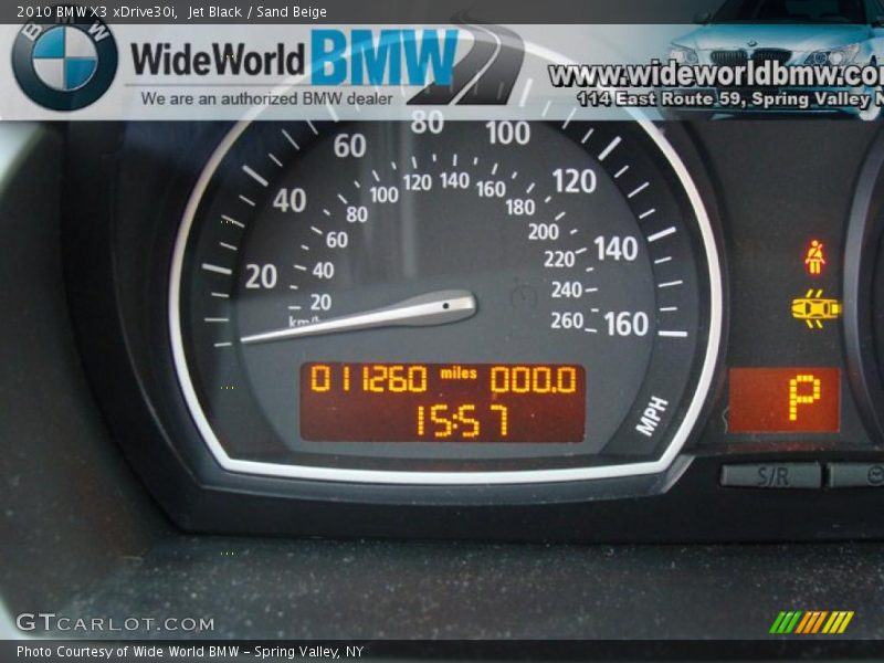 Jet Black / Sand Beige 2010 BMW X3 xDrive30i