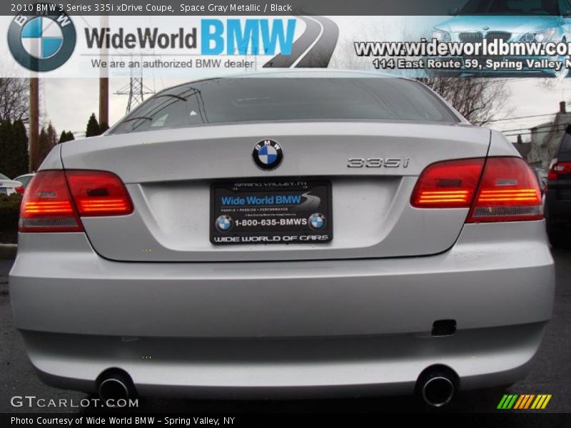 Space Gray Metallic / Black 2010 BMW 3 Series 335i xDrive Coupe