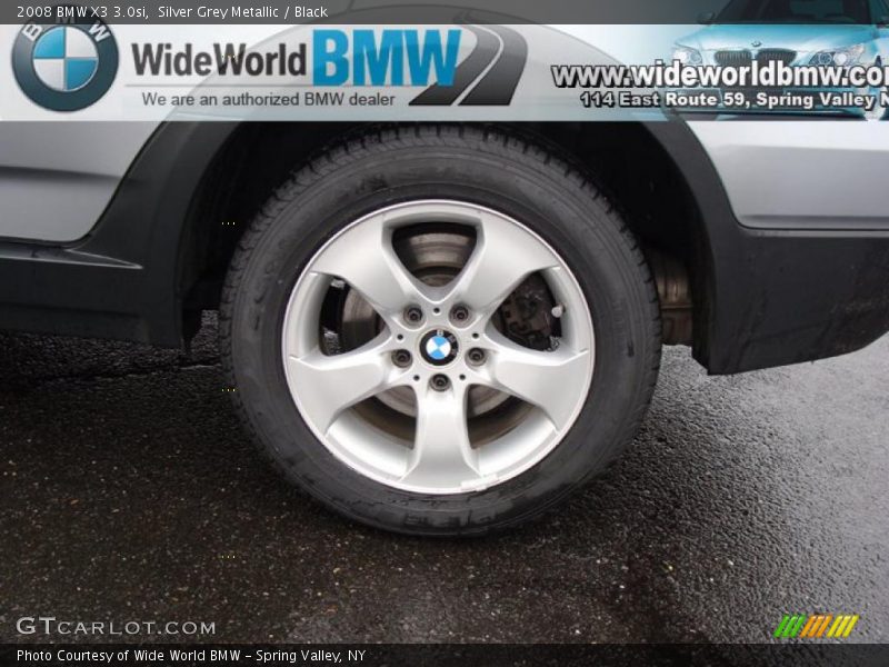 Silver Grey Metallic / Black 2008 BMW X3 3.0si