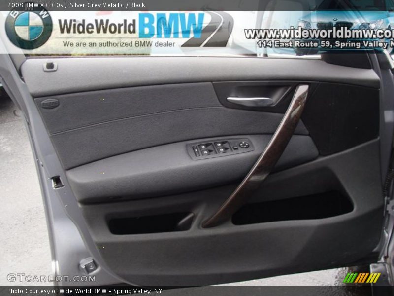 Silver Grey Metallic / Black 2008 BMW X3 3.0si