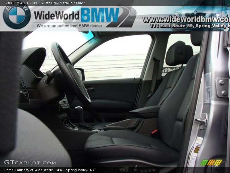 Silver Grey Metallic / Black 2008 BMW X3 3.0si