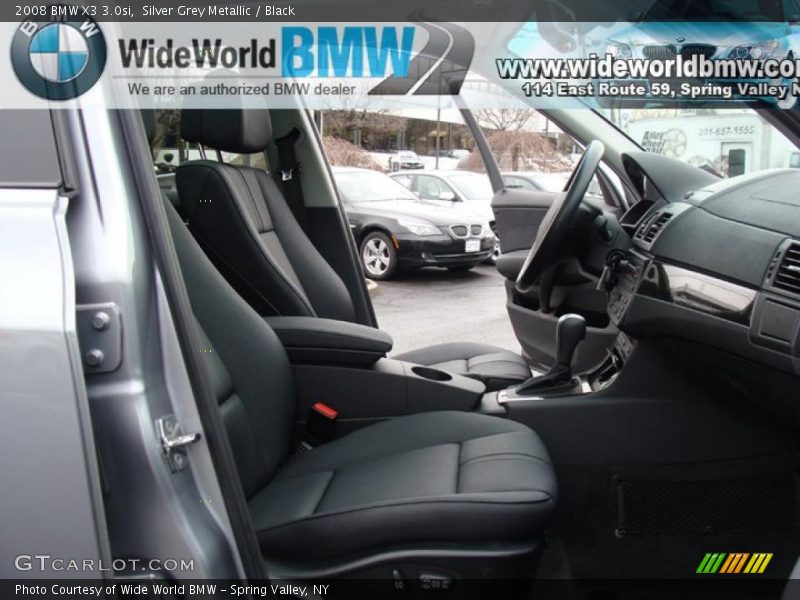 Silver Grey Metallic / Black 2008 BMW X3 3.0si