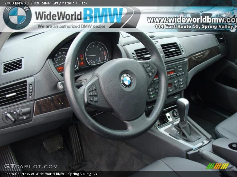 Silver Grey Metallic / Black 2008 BMW X3 3.0si