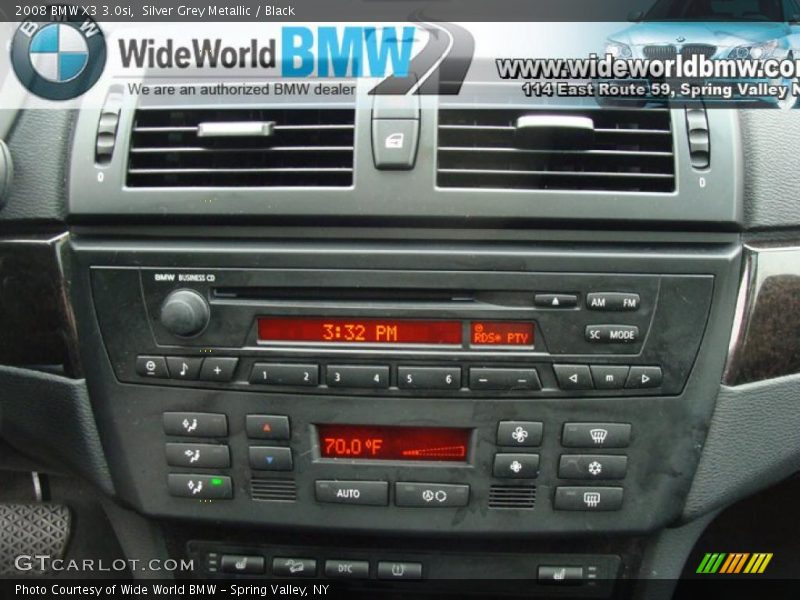 Silver Grey Metallic / Black 2008 BMW X3 3.0si
