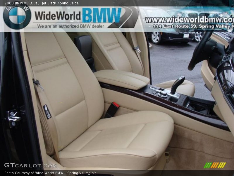 Jet Black / Sand Beige 2008 BMW X5 3.0si