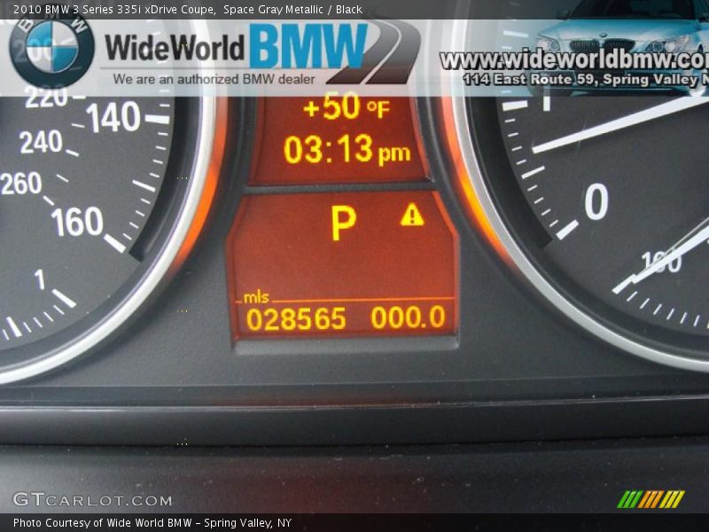 Space Gray Metallic / Black 2010 BMW 3 Series 335i xDrive Coupe