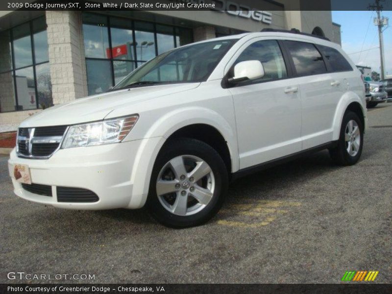 Stone White / Dark Slate Gray/Light Graystone 2009 Dodge Journey SXT