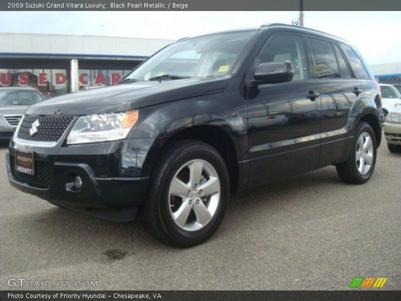 Black Pearl Metallic / Beige 2009 Suzuki Grand Vitara Luxury