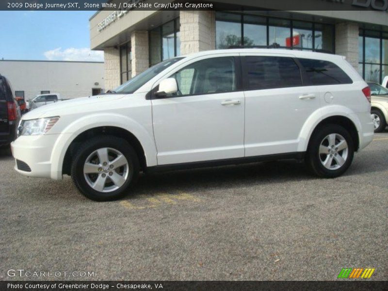 Stone White / Dark Slate Gray/Light Graystone 2009 Dodge Journey SXT