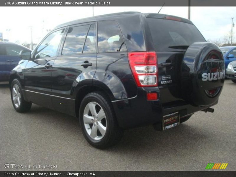 Black Pearl Metallic / Beige 2009 Suzuki Grand Vitara Luxury