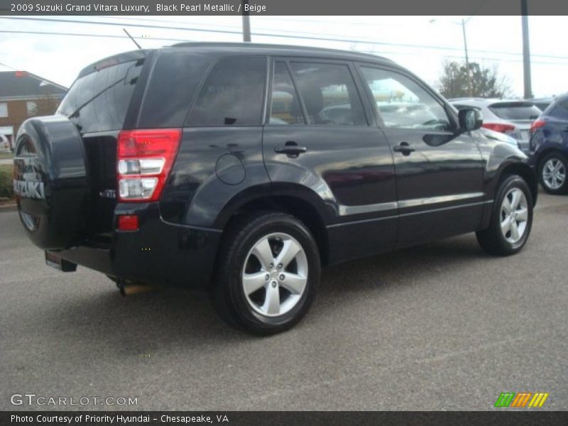 Black Pearl Metallic / Beige 2009 Suzuki Grand Vitara Luxury