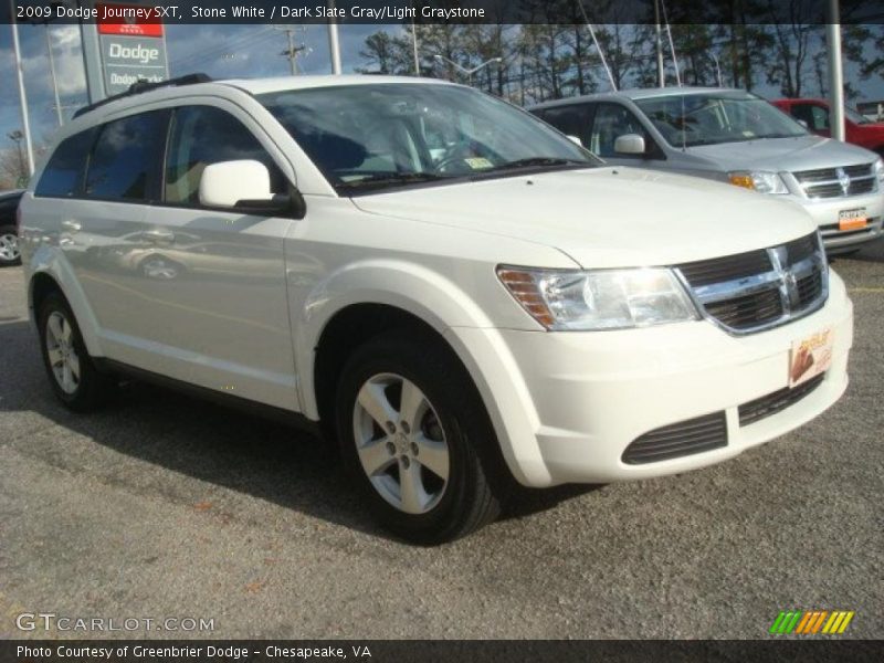 Stone White / Dark Slate Gray/Light Graystone 2009 Dodge Journey SXT
