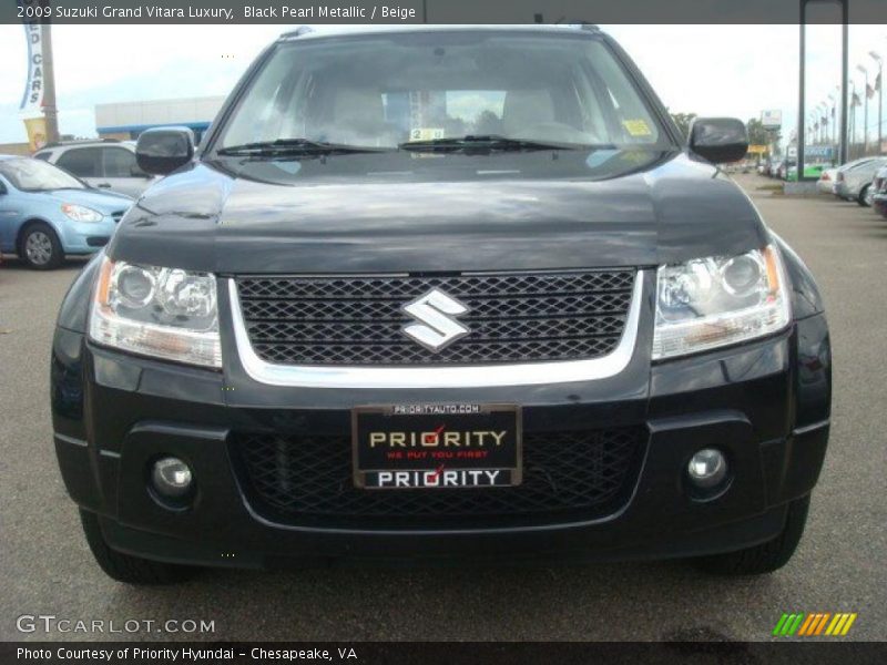 Black Pearl Metallic / Beige 2009 Suzuki Grand Vitara Luxury