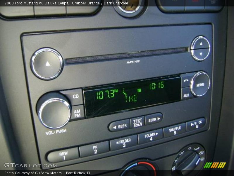 Grabber Orange / Dark Charcoal 2008 Ford Mustang V6 Deluxe Coupe