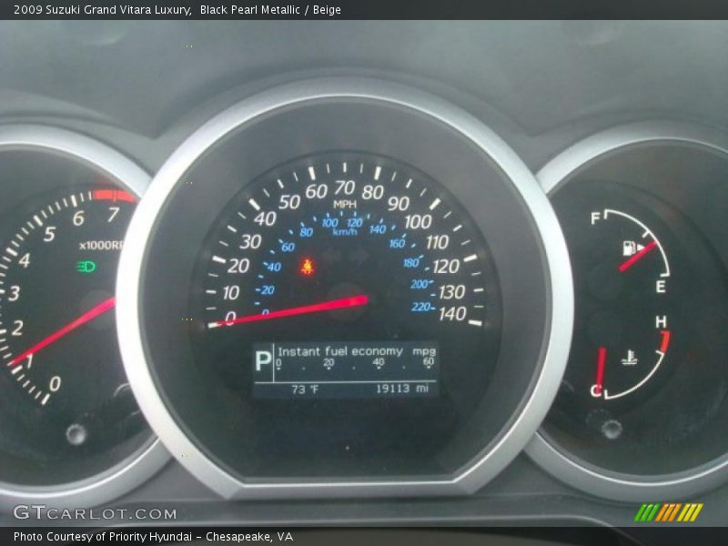  2009 Grand Vitara Luxury Luxury Gauges