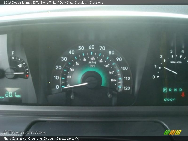 Stone White / Dark Slate Gray/Light Graystone 2009 Dodge Journey SXT