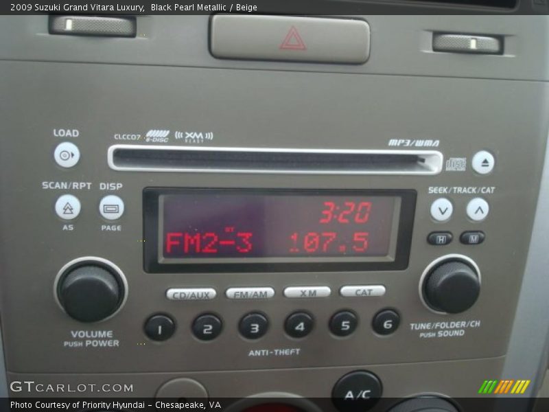 Controls of 2009 Grand Vitara Luxury