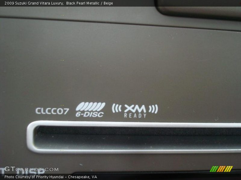 Black Pearl Metallic / Beige 2009 Suzuki Grand Vitara Luxury